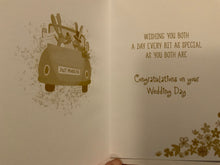 Load image into Gallery viewer, Rabbits in Car Wedding Card
