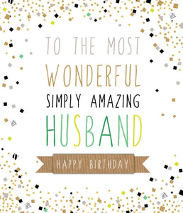 Husband Birthday Card