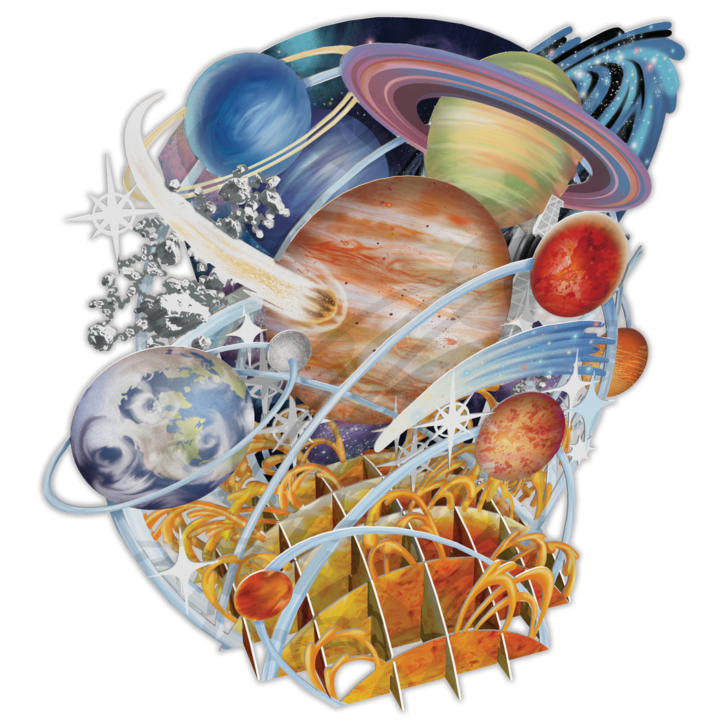 Planetarium 3D Stand Up & Stand Out Card