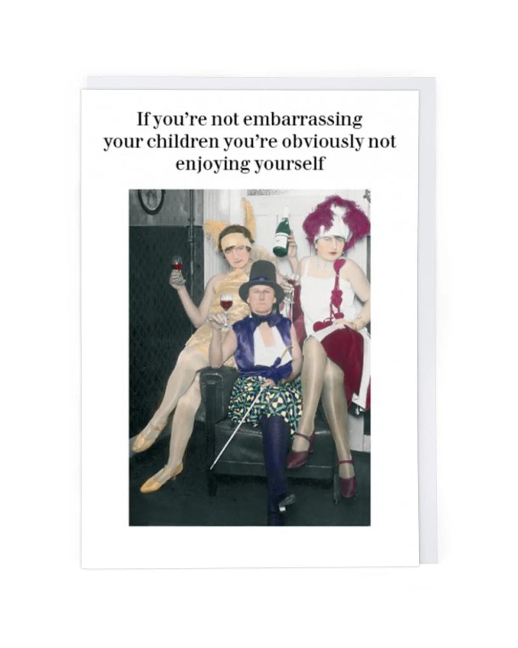 Embarrassing Your Children Blank Card