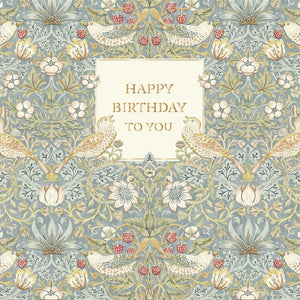Morris & Co Flower Birthday Card