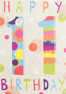 11th Birthday Card
