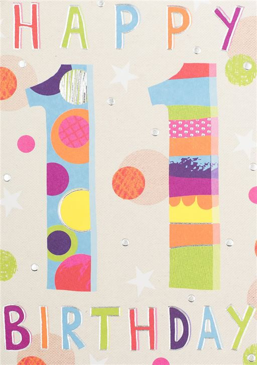 11th Birthday Card