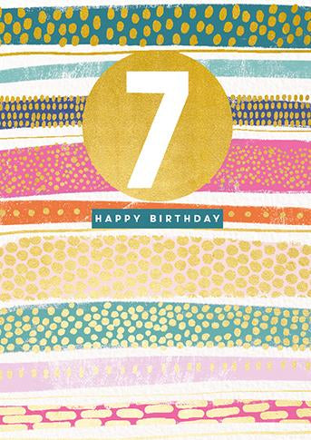 7th Birthday Card