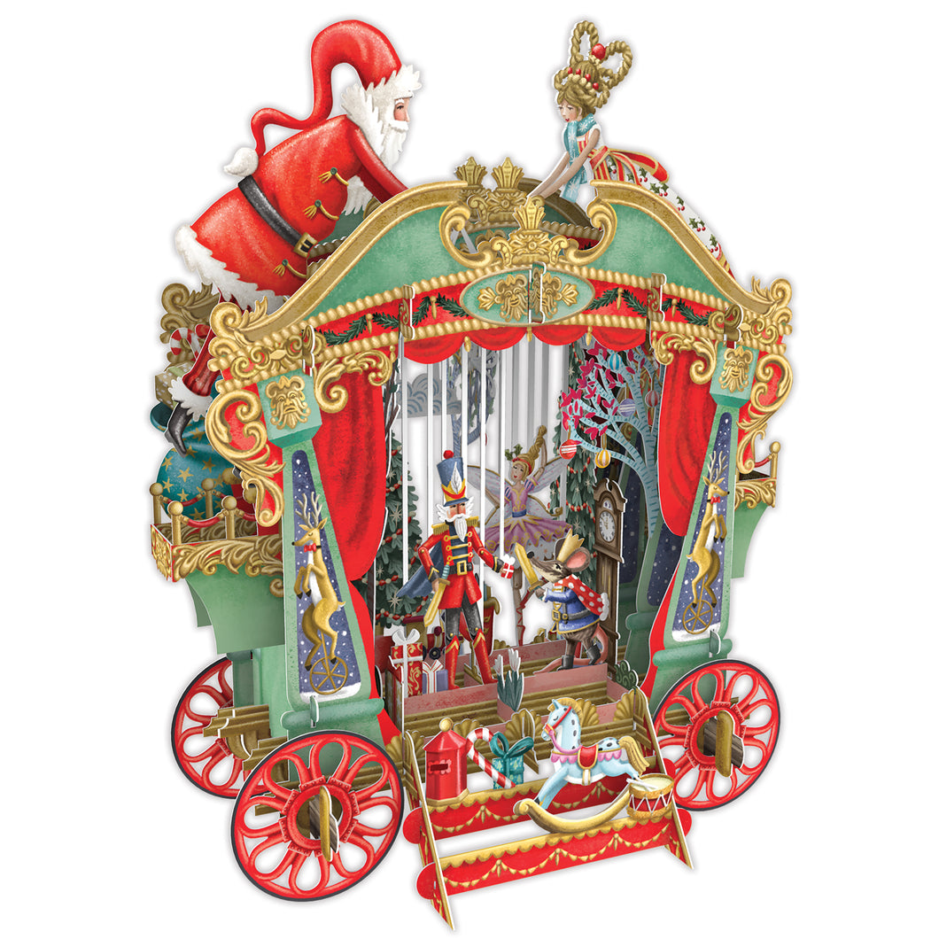 3D Stand Up & Stand Out Christmas Puppets Theatre Christmas Card
