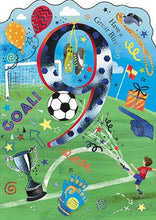 Load image into Gallery viewer, Football 9th Birthday Card
