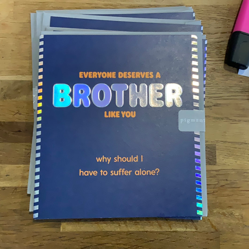 Brother Birthday Card