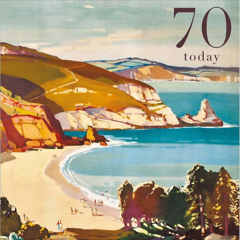 Seascape 70th Birthday Card