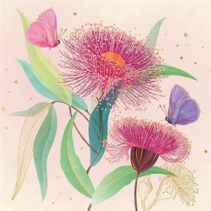 Butterflies & Flowers Blank Card