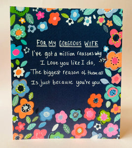 My Gorgeous Wife Birthday Card