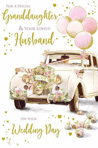 Granddaughter & Husband Wedding Day Card