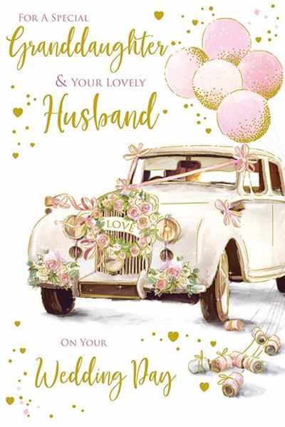 Granddaughter & Husband Wedding Day Card