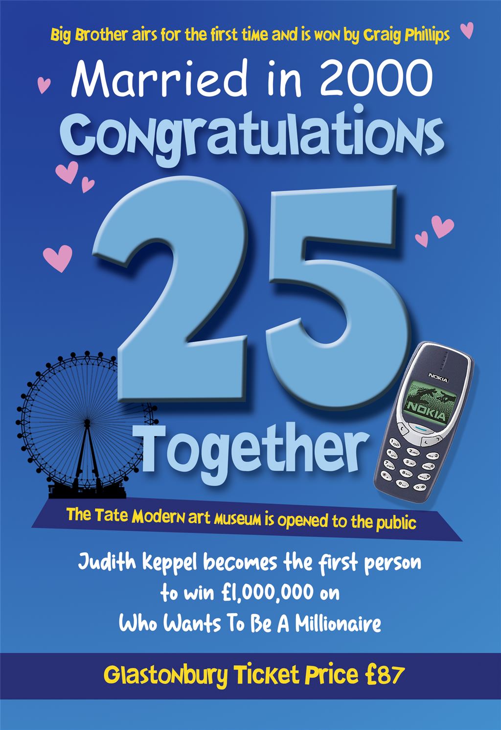 Married In 2000 - 25th Wedding Anniversary