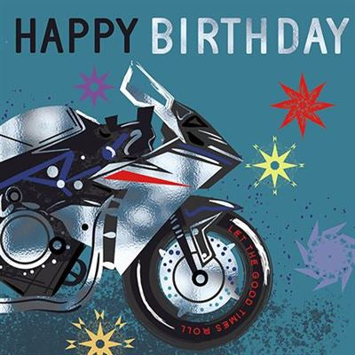 Motorbike Birthday Card