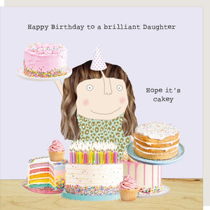 Hope It’s Cakey Daughter Birthday Card By RosieMadeAThing