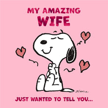 Load image into Gallery viewer, My Amazing Wife Snoopy Peanuts Card
