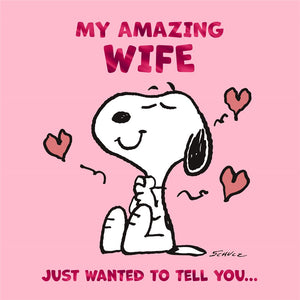 My Amazing Wife Snoopy Peanuts Card