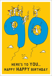 90th Birthday Card