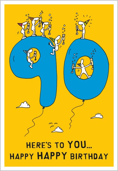 90th Birthday Card