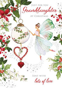 Just For You Granddaughter  Christmas Card