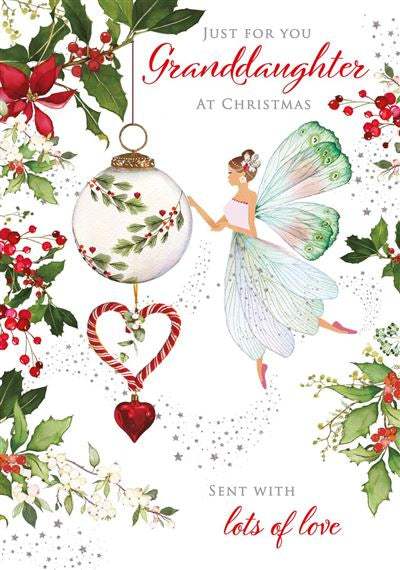 Just For You Granddaughter  Christmas Card