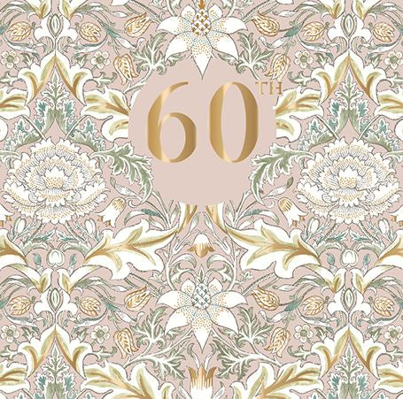 Severne 60th Morris & Co Birthday Card