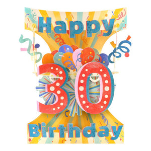 30th Birthday 3D Swing Card