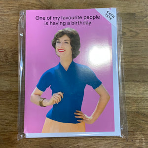 Favourite Person Birthday Card