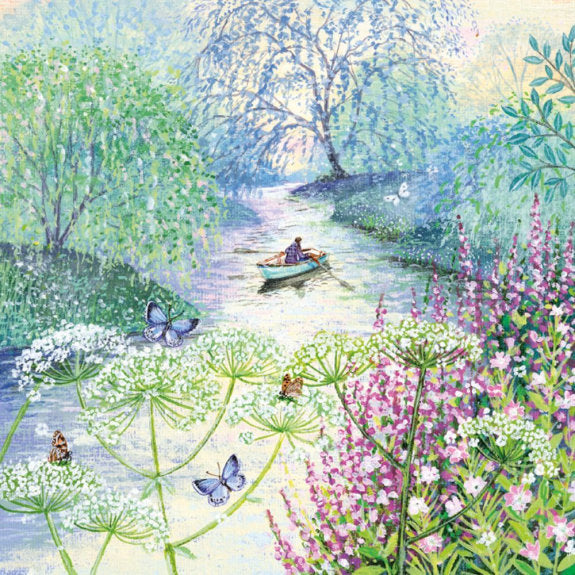 Rowing Boat Blank Card