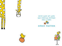 Load image into Gallery viewer, Giraffe Grandson Easter Card
