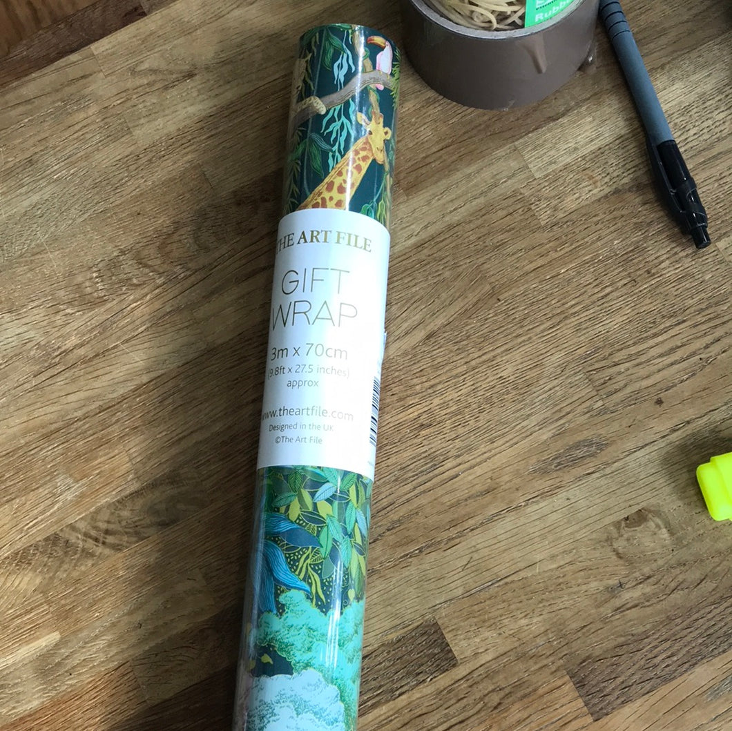 Jungle gift wrap