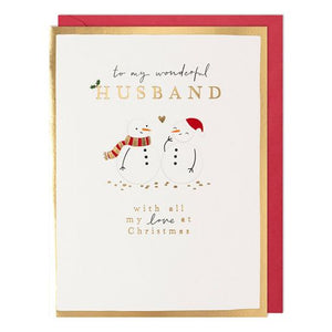 Wonderful Husband Christmas Card
