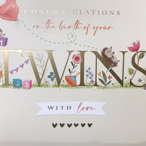 Birth of Twins Card