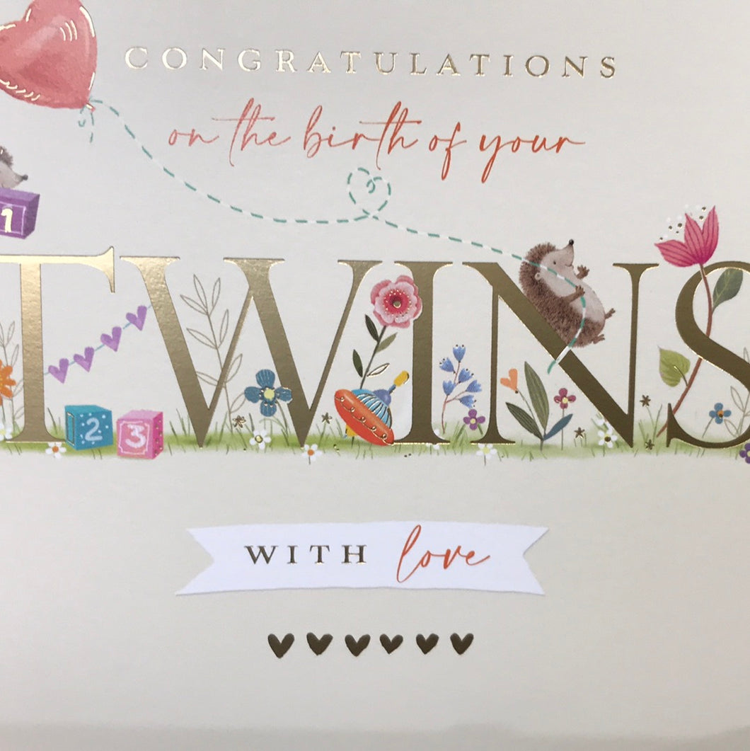 Birth of Twins Card