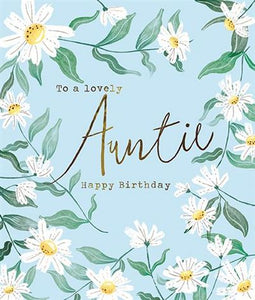 Daisy Meadow Auntie Birthday Card
