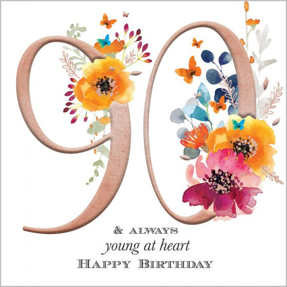 90th Birthday Card