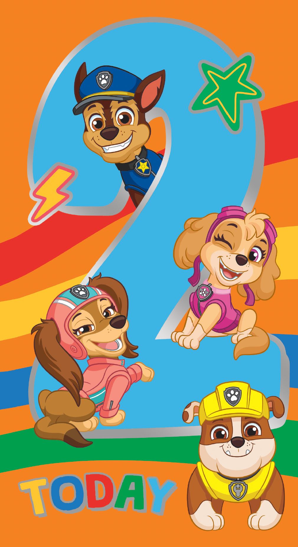 Paw Patrol 2nd Birthday Card