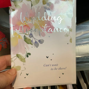 Wedding Acceptance Card