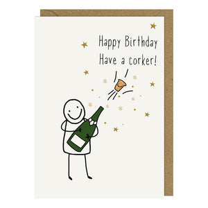 Corker Birthday Card