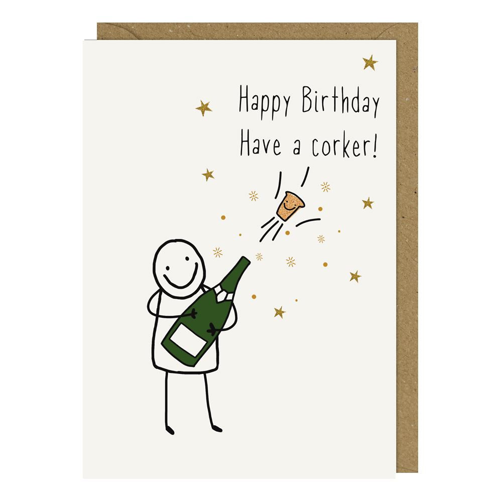Corker Birthday Card