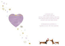 Load image into Gallery viewer, Sausage Dogs Heart Wedding Card
