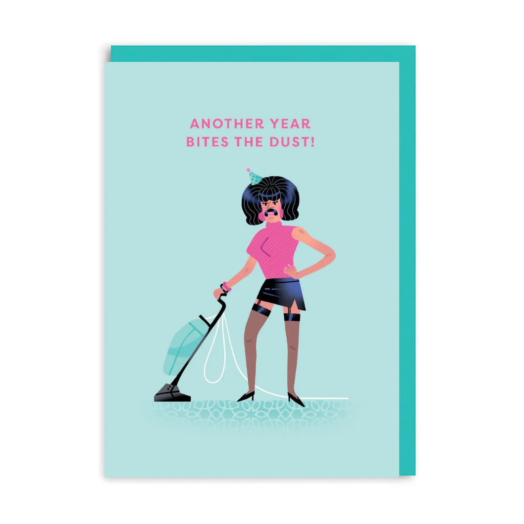 Another Year Bites The Dust Freddie Mercury Blank Card
