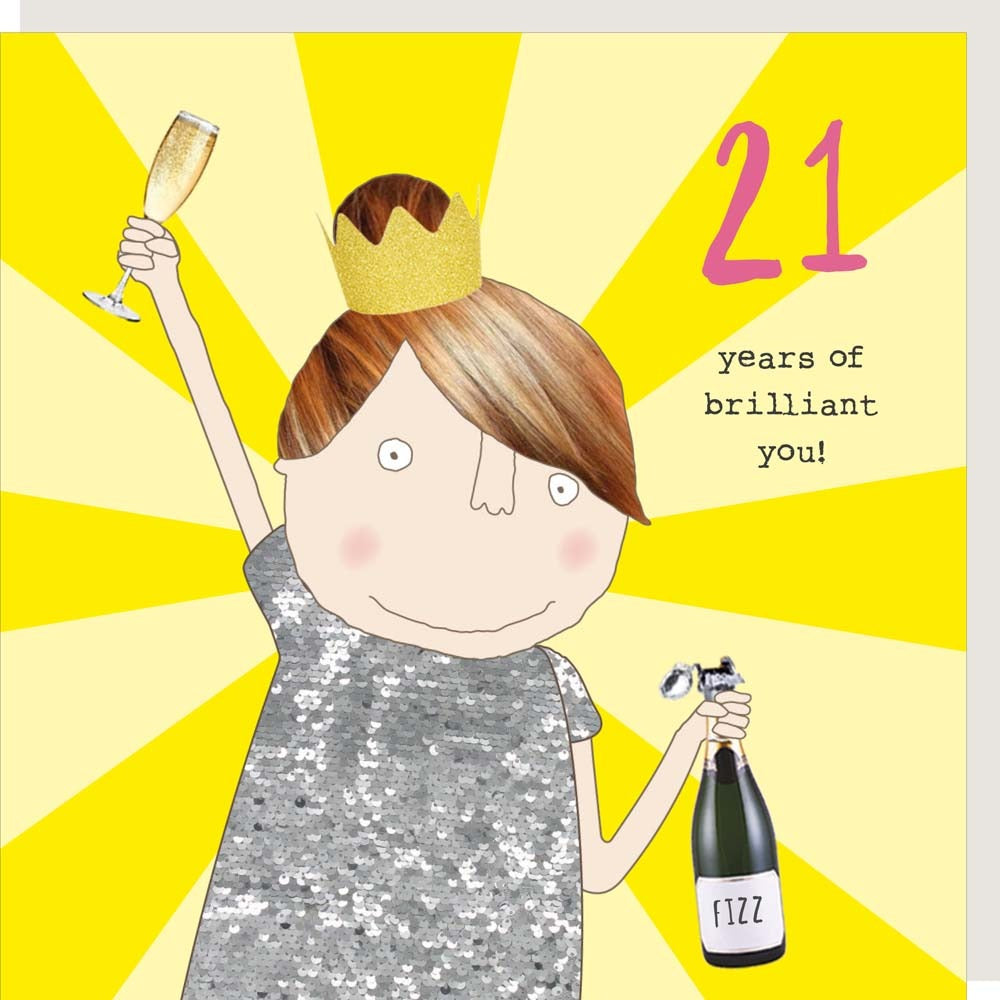 Brilliant You! 21st Birthday Card By RosieMadeAThing