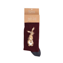 Load image into Gallery viewer, Hare Mens  Super Soft Bamboo Socks by Wrendale Designs
