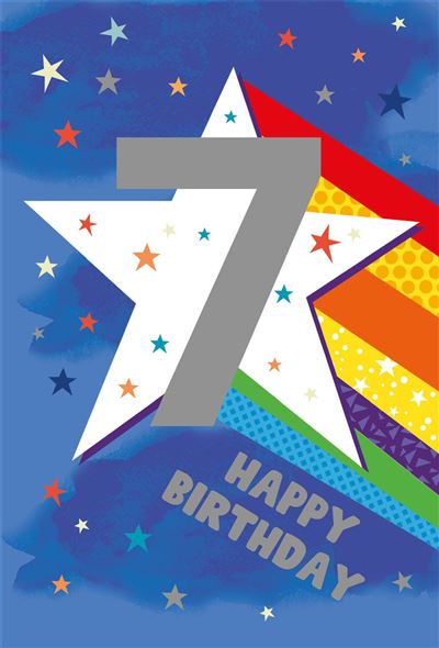 7th Birthday Card