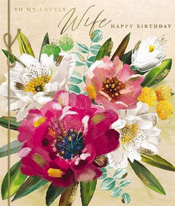 Floral Wife Birthday Card
