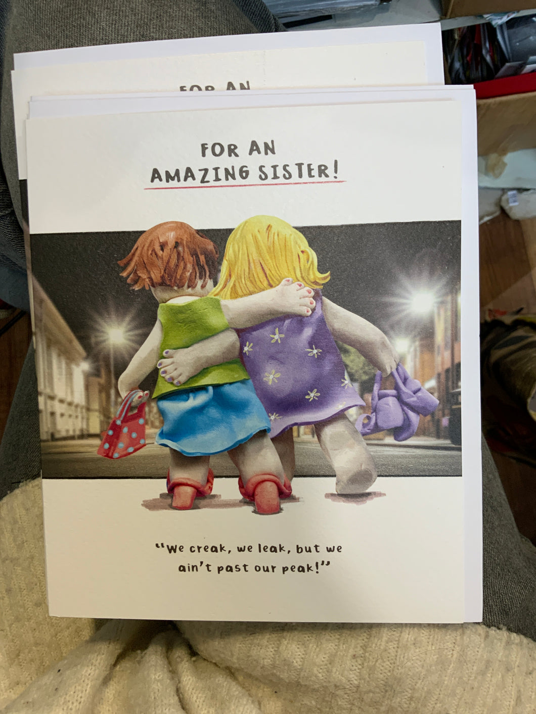 We Creak & We Leak Amazing Sister Birthday Card