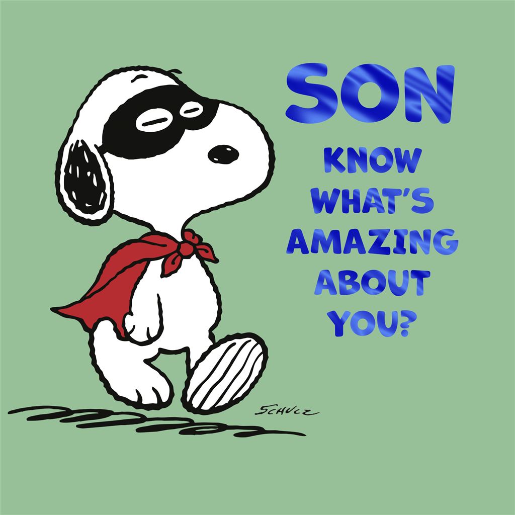Son Snoopy Peanuts Card