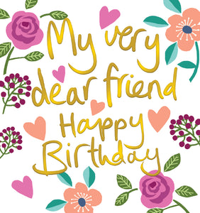 Dear Friend Birthday Card