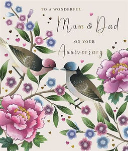 Mum And Dad Wedding Anniversary Card